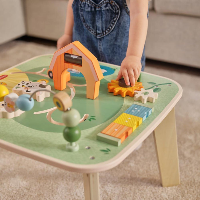 Mesa de Atividades em Madeira Tiny Love Farmers Funday