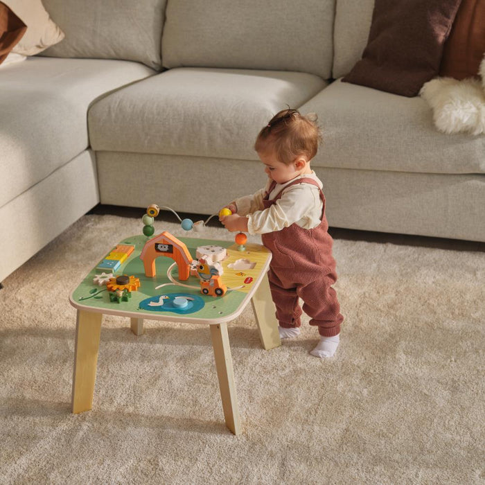 Mesa de Atividades em Madeira Tiny Love Farmers Funday