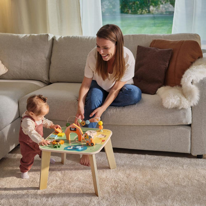 Mesa de Atividades em Madeira Tiny Love Farmers Funday