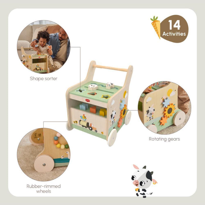 Andador com Atividades Tiny Love Push & Play Farmers Funday