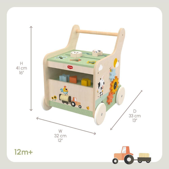 Andador com Atividades Tiny Love Push & Play Farmers Funday