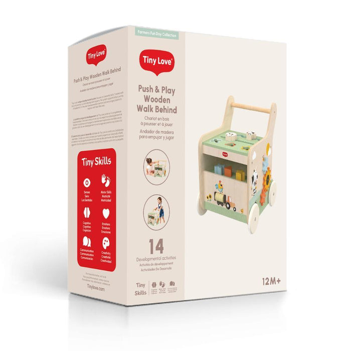 Andador com Atividades Tiny Love Push & Play Farmers Funday