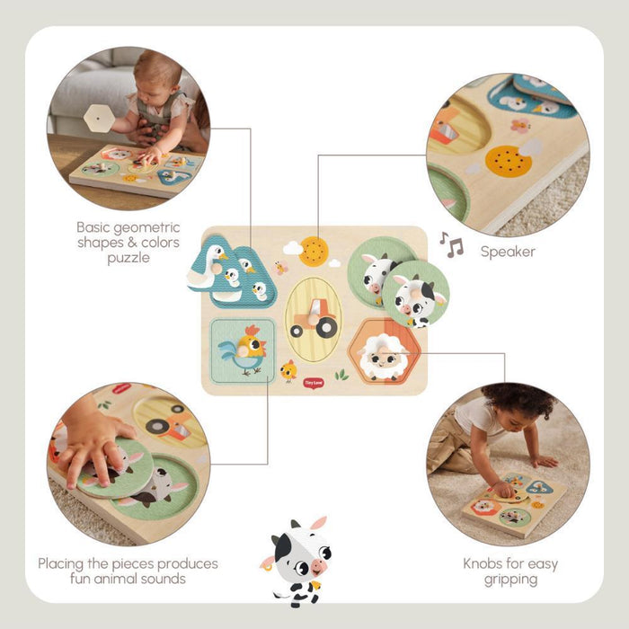 Puzzle Musical em Madeira Tiny Love Farmers Funday