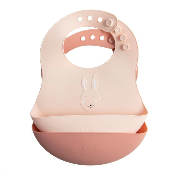 2 Mrs. Rabbit Silicone Bibs