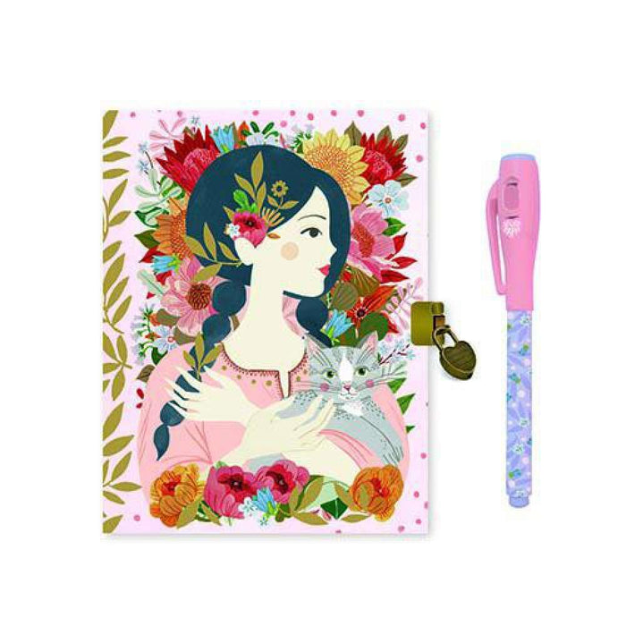 Diário com Caneta Mágica Luz UV Oana