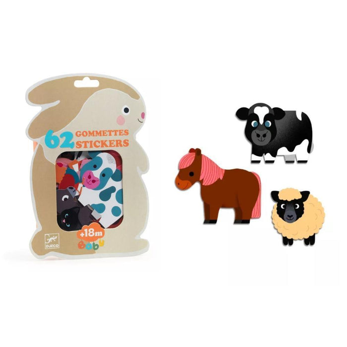 62 Farm Animal Stickers