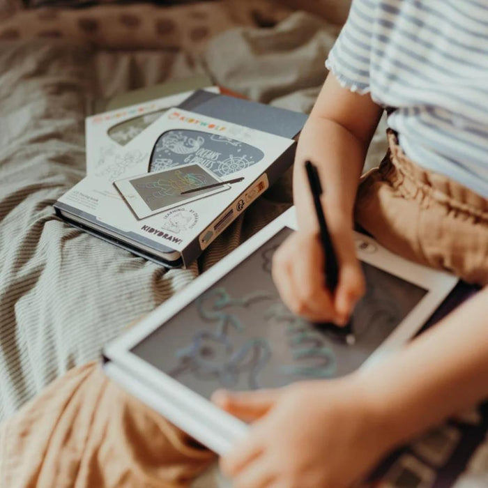 Tableta de Dibujo a Color con Cubierta LCD Kidydraw Océanos y Piratas