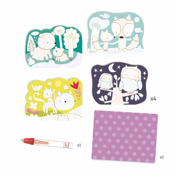 Pintura Mágica para Colorir com Água Escondido na Floresta