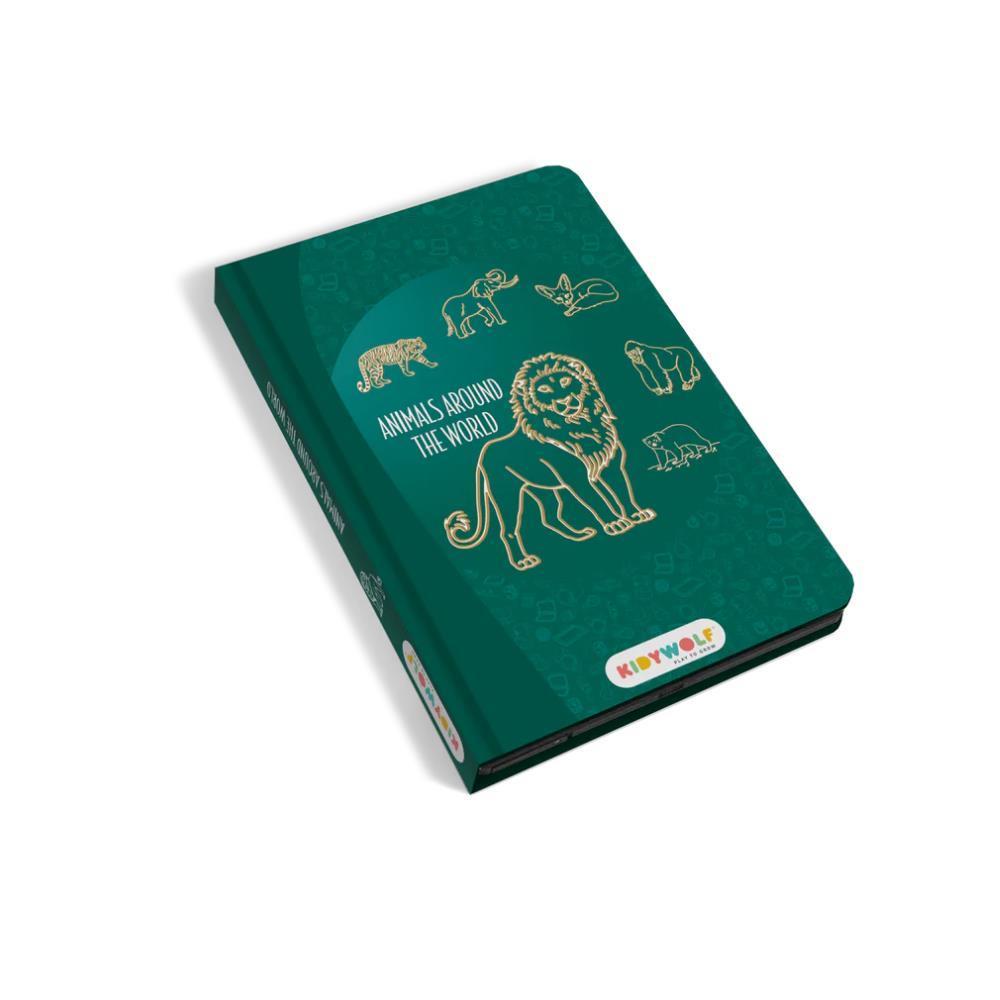 Tablet de Desenho a Cores LCD com Capa Kidydraw Animais Selvagens