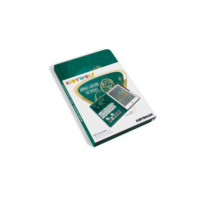 Tablet de Desenho a Cores LCD com Capa Kidydraw Animais Selvagens