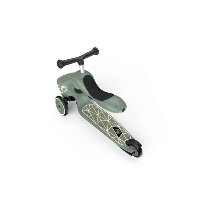 Trotinete 2em1 Scoot & Ride Highwaykick 1 Lifestyle Green Lines
