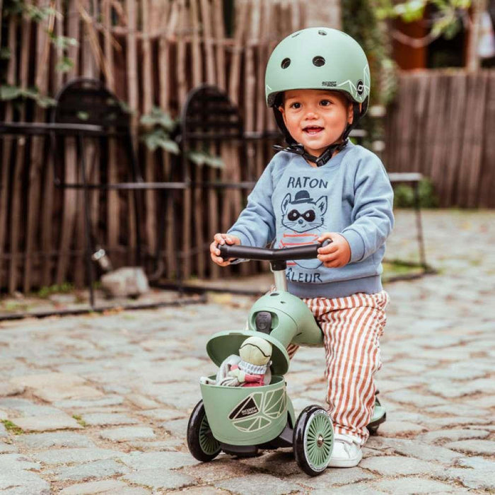 Trotinete 2em1 Scoot & Ride Highwaykick 1 Lifestyle Green Lines