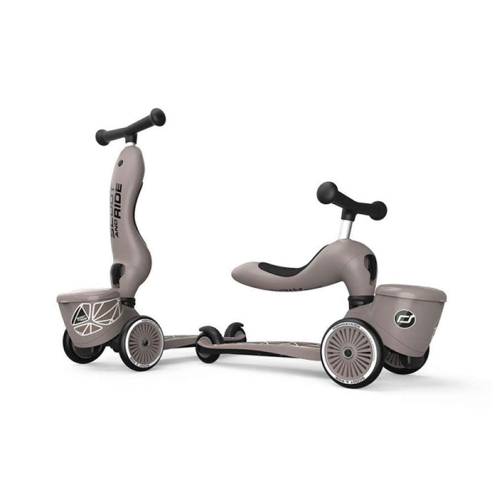 Trotinete 2em1 Scoot & Ride Highwaykick 1 Lifestyle Brown Lines