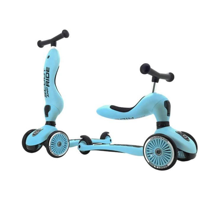 Trotinete 2em1 Scoot & Ride Highwaykick 1 Blueberry