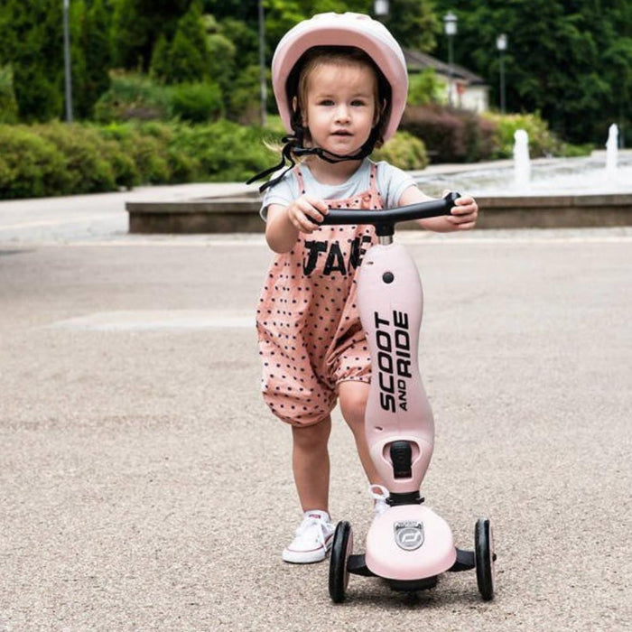Trotinete 2em1 Scoot & Ride Highwaykick 1 Rose