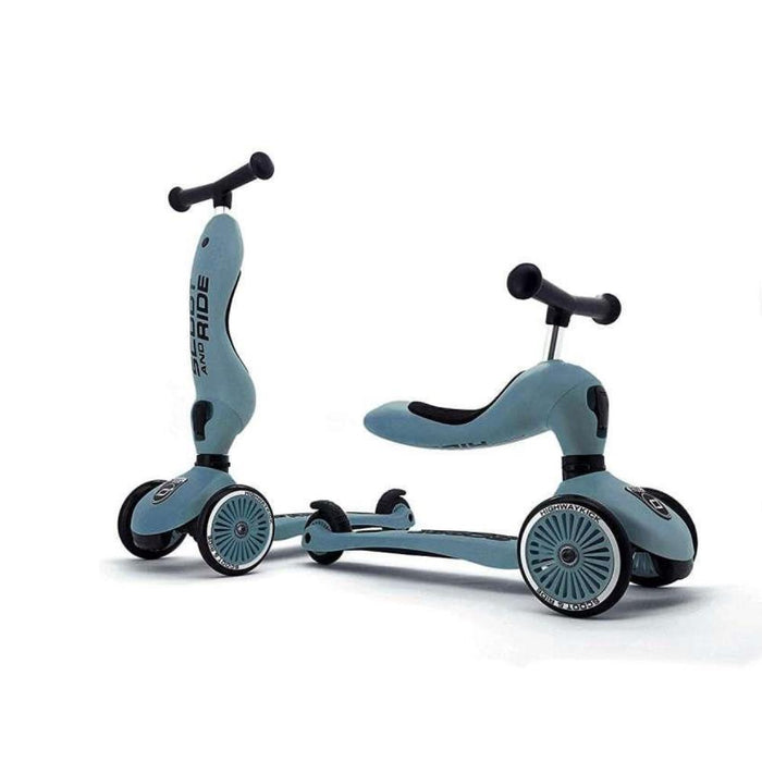 Trotinete 2em1 Scoot & Ride Highwaykick 1 Steel