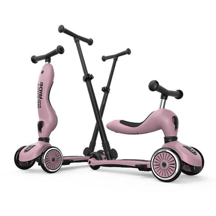 Trotinete 2em1 Scoot & Ride Highwaykick 1 Push and Go Wildberry