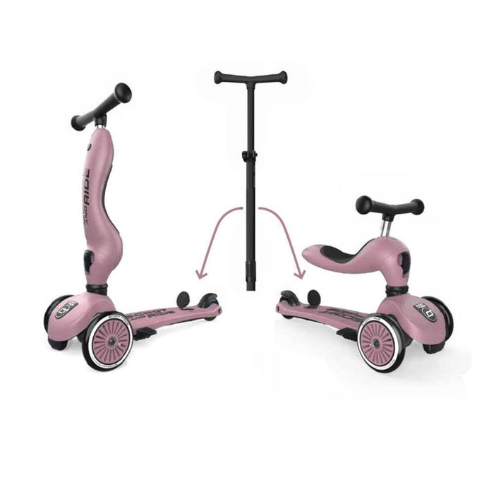 Trotinete 2em1 Scoot & Ride Highwaykick 1 Push and Go Wildberry