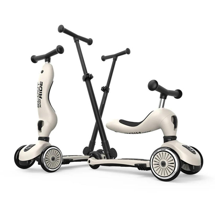 Trotinete 2em1 Scoot & Ride Highwaykick 1 Push and Go Ash