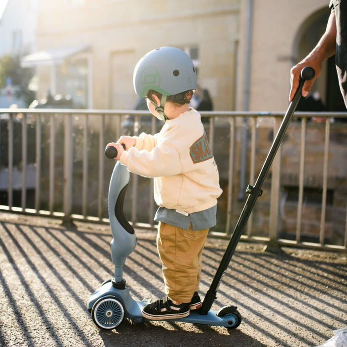 Trotinete 2em1 Scoot & Ride Highwaykick 1 Push and Go Steel