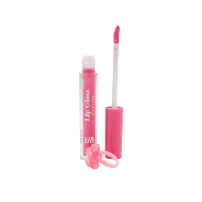 Lip Gloss com Anel Flor