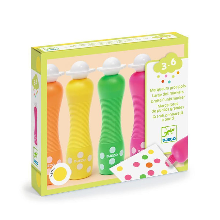 6 Marcadores Neon com Ponta de Esponja