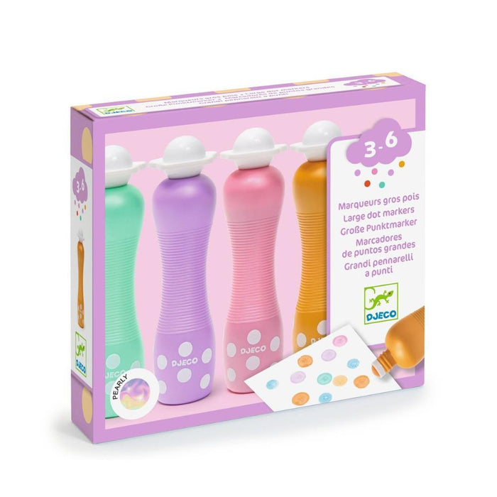 6 Marcadores Pearly com Ponta de Esponja