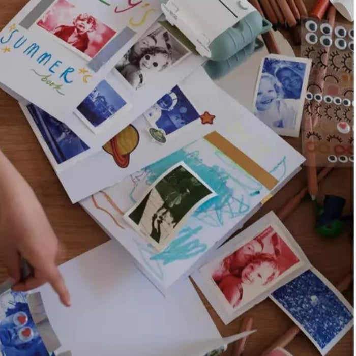 5 Recargas Papel Térmico 3 Cores (Azul, Vermelho e Verde)