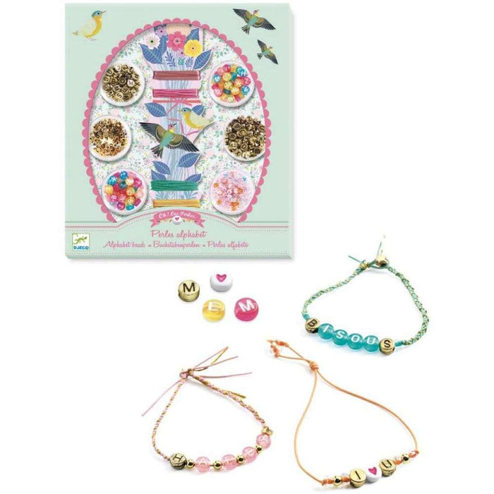 Kit para Criação de Pulseiras de Missangas Alfabeto