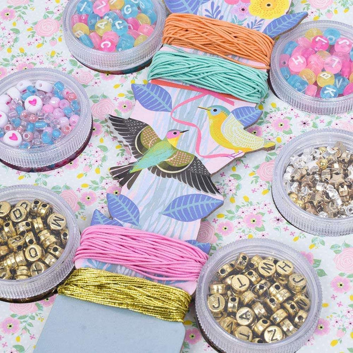 Kit para Criação de Pulseiras de Missangas Alfabeto