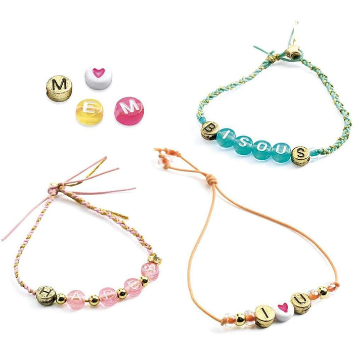 Kit para Criação de Pulseiras de Missangas Alfabeto