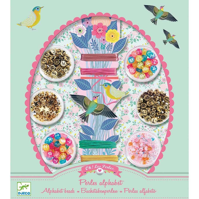 Kit para Criação de Pulseiras de Missangas Alfabeto