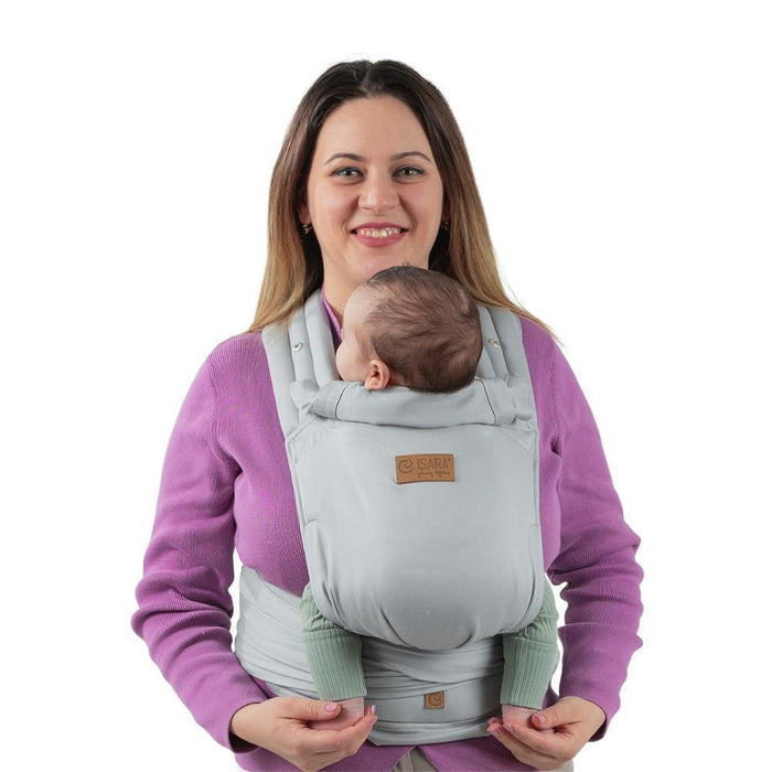 Marsúpio/Porta-Bebés Isara Quick Half Buckle Pearl Grey