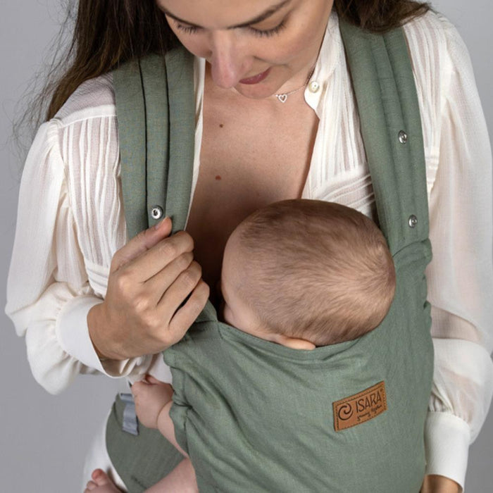 Marsúpio/Porta-Bebés Isara Elite Sage Green Linen
