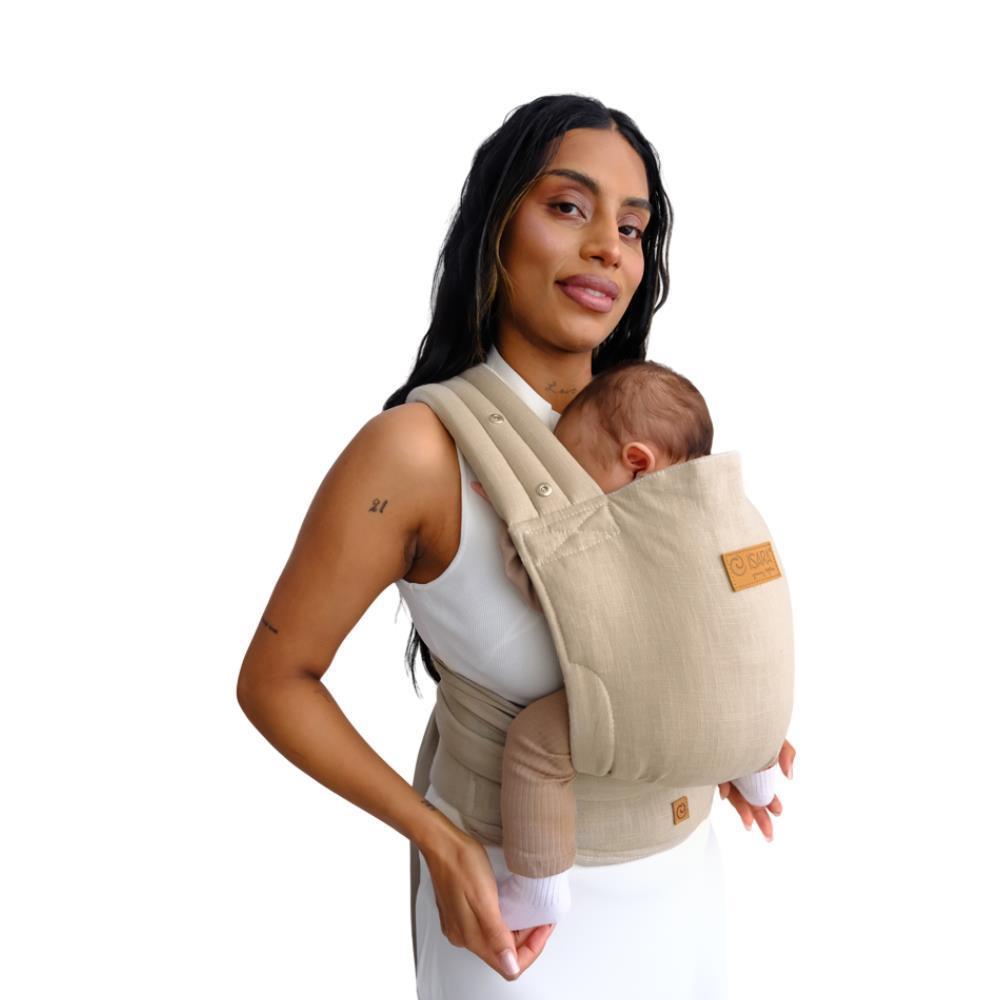 Marsúpio/Porta-Bebés Isara Quick Half Buckle Linen Sandstone