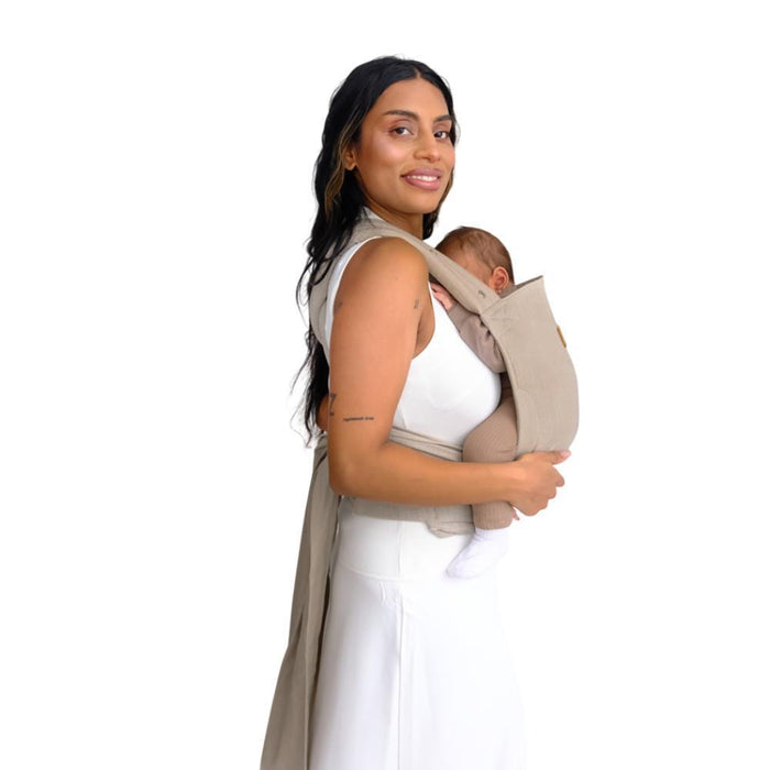 Marsúpio/Porta-Bebés Isara Quick Half Buckle Linen Sandstone