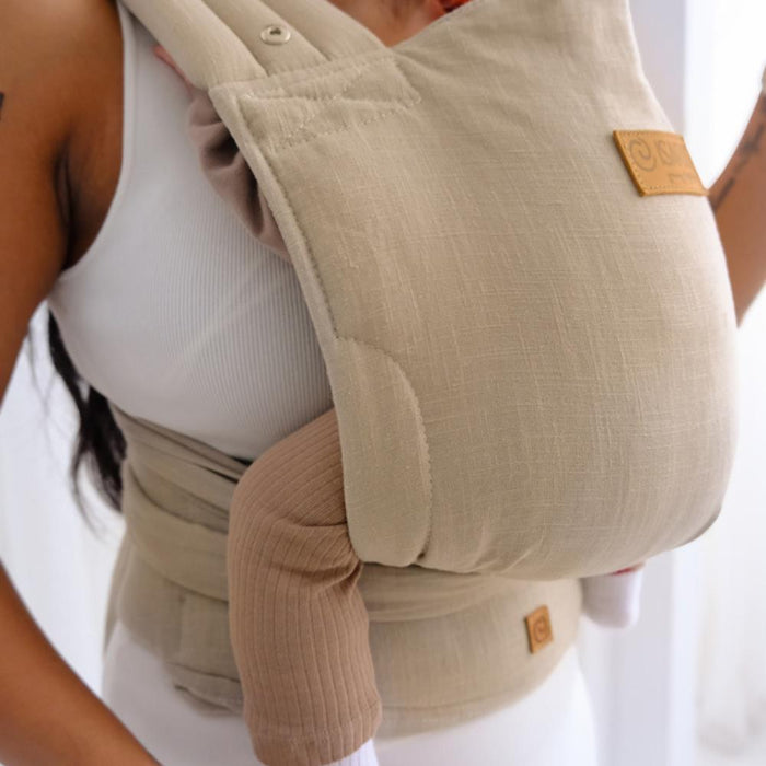 Marsúpio/Porta-Bebés Isara Quick Half Buckle Linen Sandstone