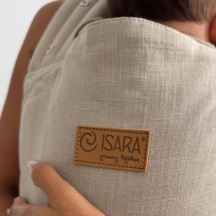 Marsúpio/Porta-Bebés Isara Quick Half Buckle Linen Sandstone