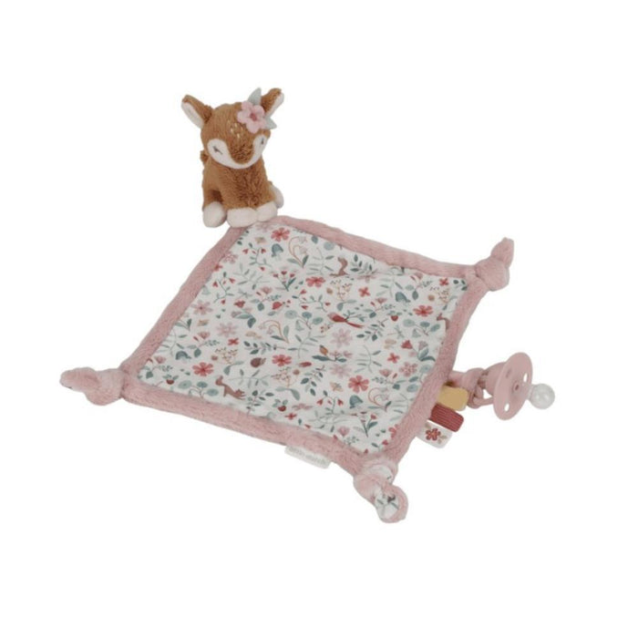 Clip para chupete Doudou con ciervo de jardín de hadas