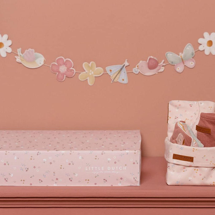 Colchão Muda Fraldas Little Dutch Pink Flowers 50x70cm