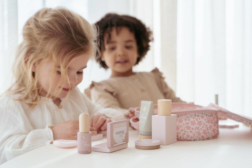 Mala de Maquilhagem com Acessórios em Madeira Little Dutch