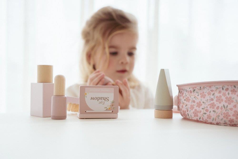 Mala de Maquilhagem com Acessórios em Madeira Little Dutch