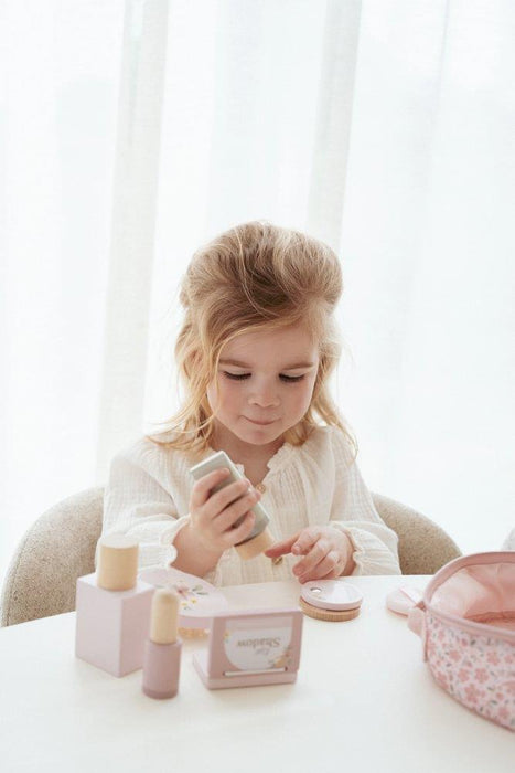 Mala de Maquilhagem com Acessórios em Madeira Little Dutch