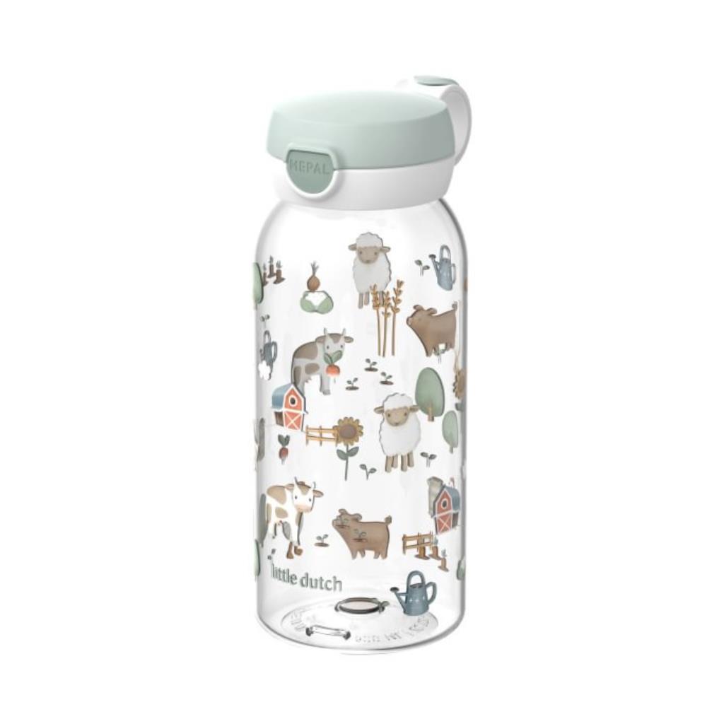 Garrafa com Tampa Flip Mepal x Little Dutch Little Farm 600ml