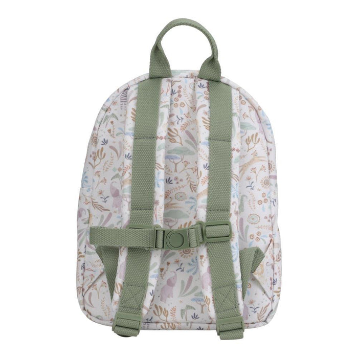Mochila Little Dutch Safari Friends Branco 29cm