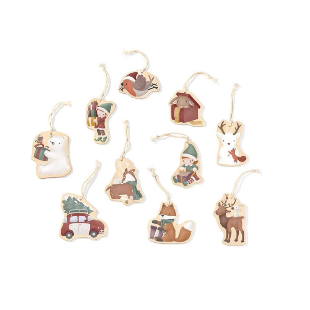 Pequeños adornos navideños holandeses para el árbol de Navidad