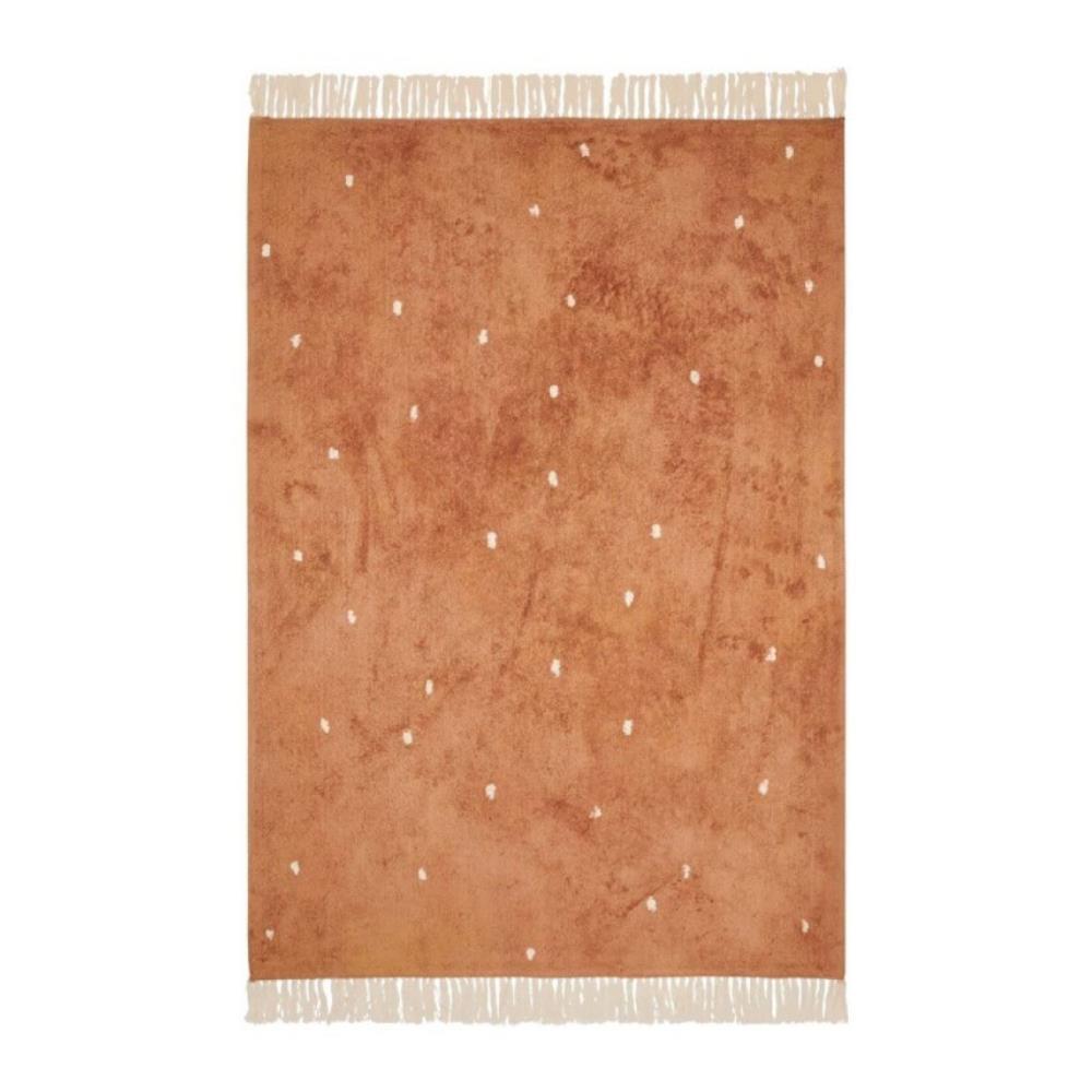 Little Dutch Dot Pure Terracotta Rug 120x170cm