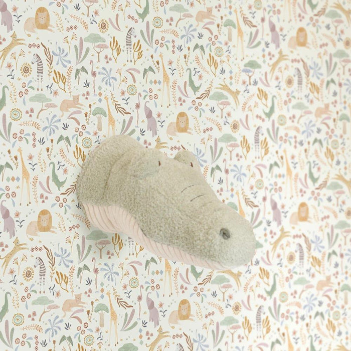 Peluche para Decoração de Parede Little Dutch Safari Friends Crocodilo