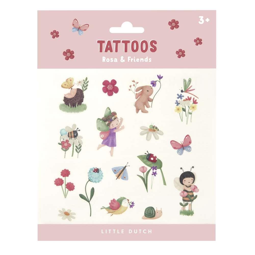 Little Dutch Rosa & Friends Temporary Tattoos