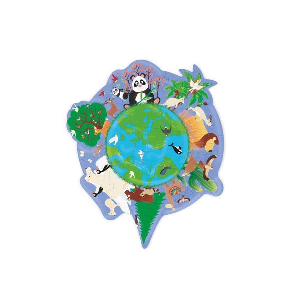 Puzzle Contour The World 45 Pieces